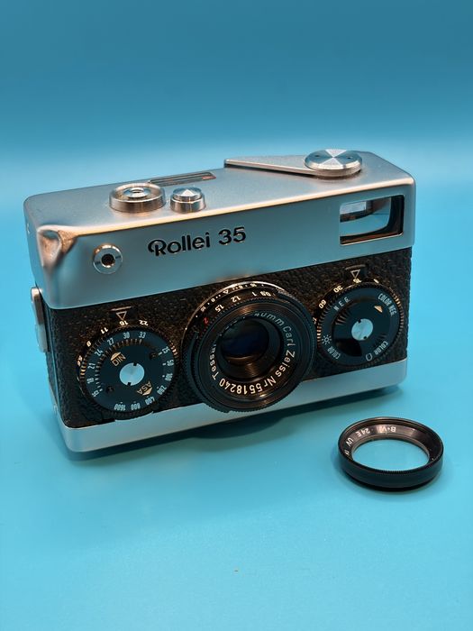 Rollei 35 Carl Zeiss Tessar + filtr UV + etui
