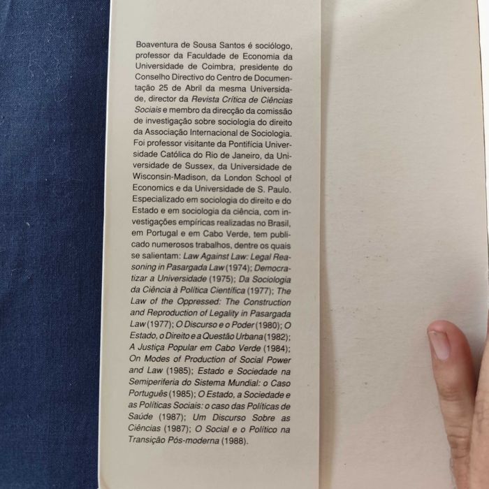 Boaventura de Sousa Santos - Introdução a Uma ciência pós-moderna