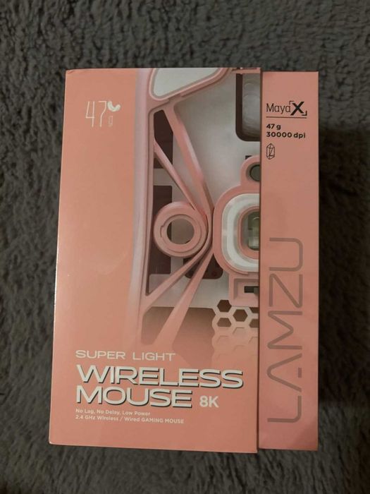 Myszka Lamzu Maya X 8K Light Pink