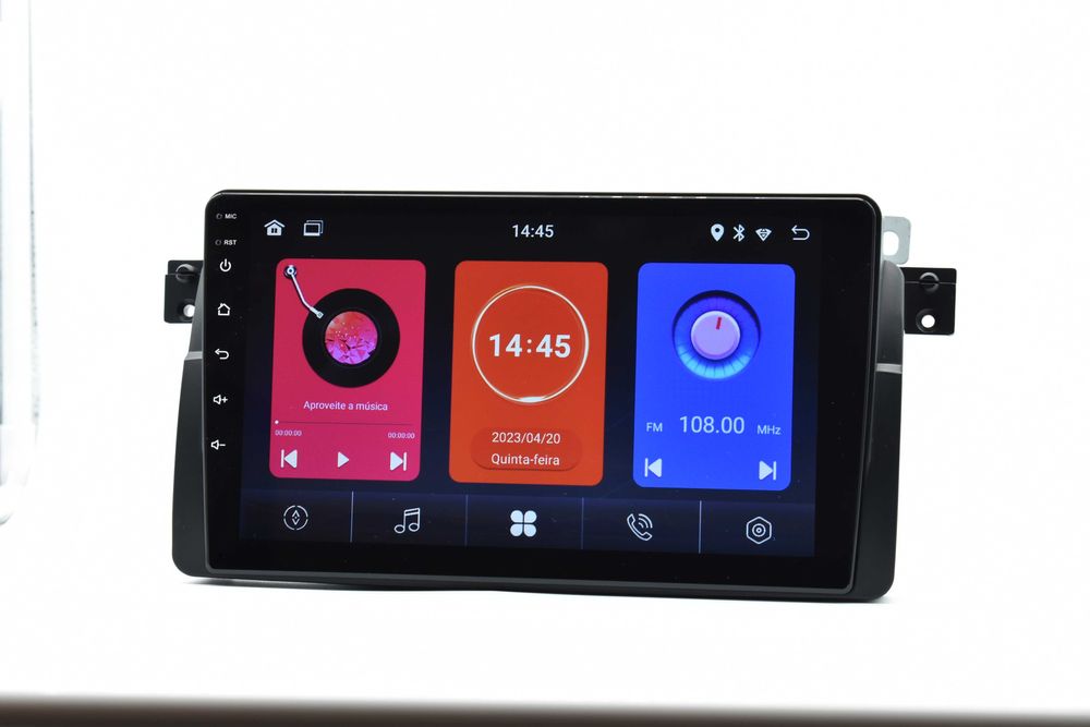 Rádio 2 din android BMW E46  Wifi GPS BLUETOOTH Carplay + câmara
