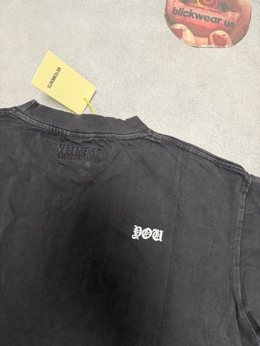 футболка Vetements Fuck tee Black 2026 S M l balenciaga rick owens project gr protocol index