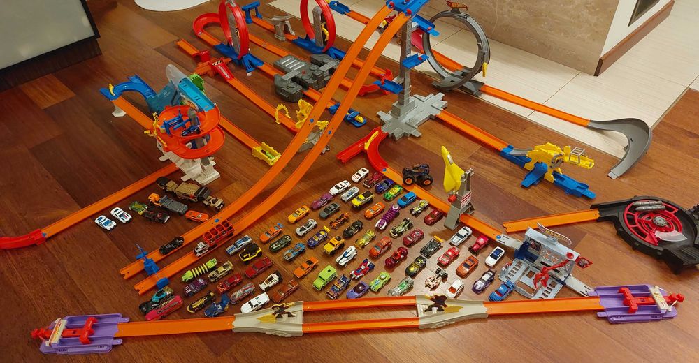 hot wheels duży zestaw