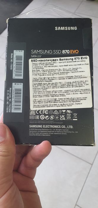 Ssd samsung 870 EVO. 4TB