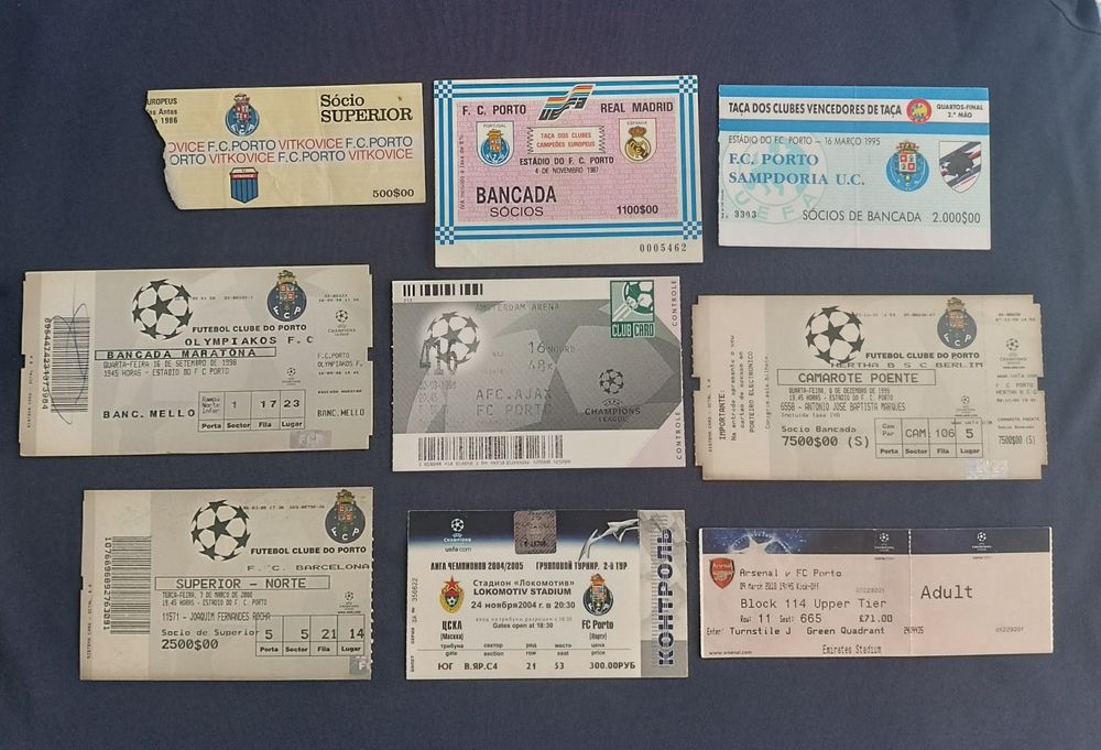 250 Bilhetes futebol F.C. Porto