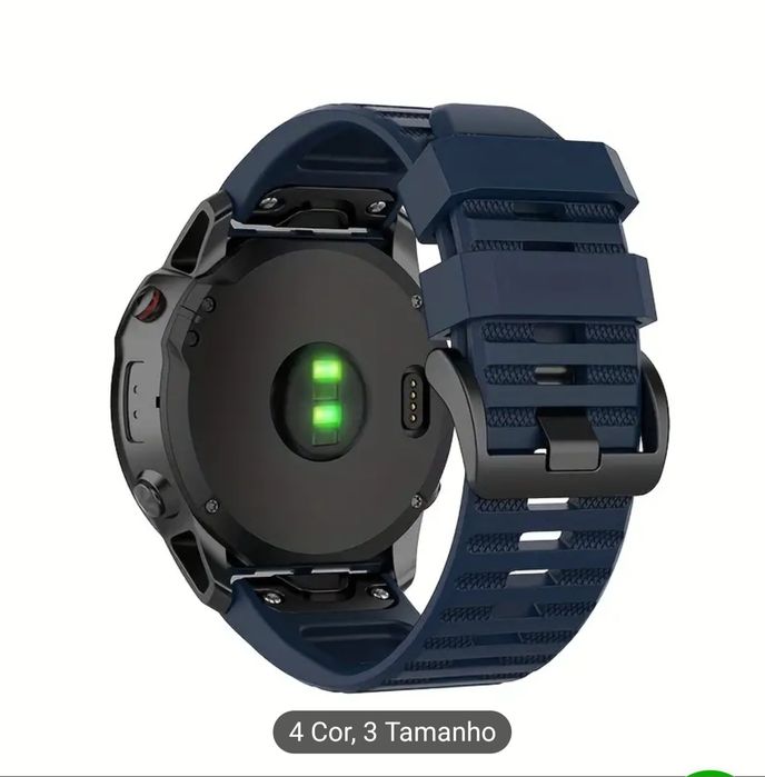 Bracelete de silicone para relógio garmin