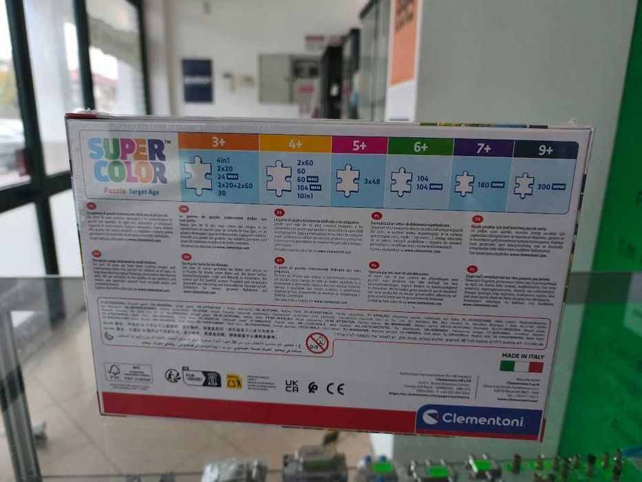 Puzzle Clementoni Sonic,Knuckles & Amy Super Color 38x27cm 104 peças