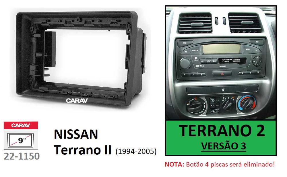 (NOVO) Rádio 2DIN • NISSAN Terrano 1 / 2 (1988 até 2005) • Android