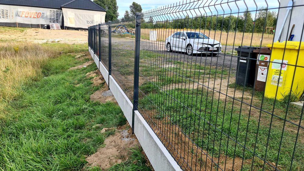 Ogrodzenia panelowe, furtki, bramy, napędy- materiał plus montaż