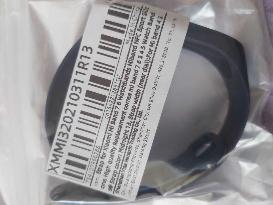 Opaska Xiaomi MI BAND  4/5/6/7. 10 szt.