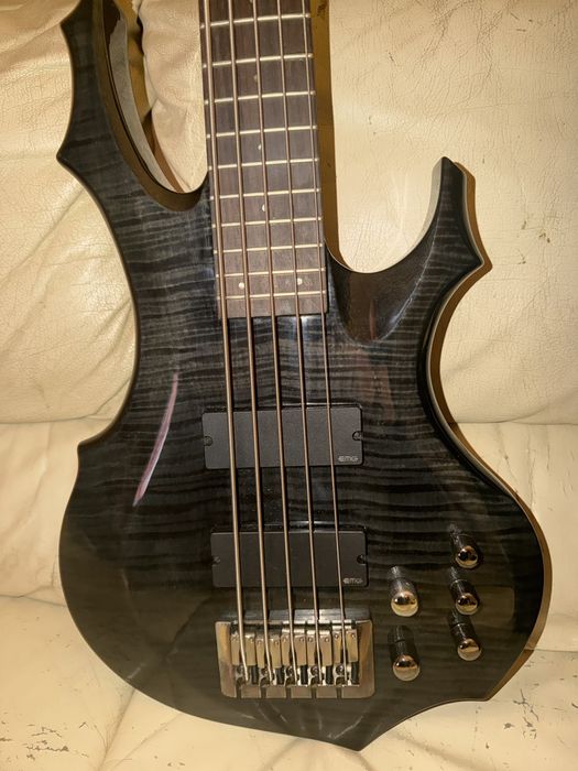Gitara basowa ESP LTD F-415FM Zamienie na 4rke