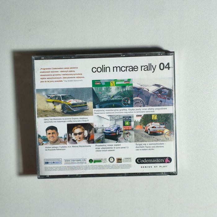 Gra PC - Colin Mcrae Rally 04 GRA PC Super stan - 4x CD