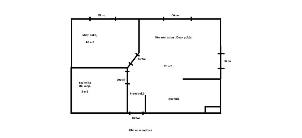 Mieszkanie do wynajęcia 37 m2 od września