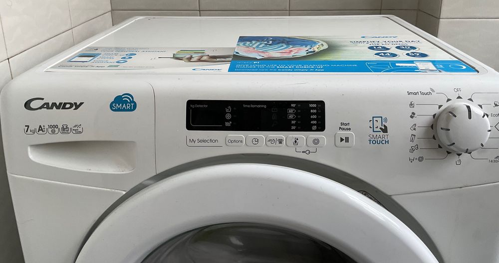 Candy Smart máquina lavar roupa energia A+++