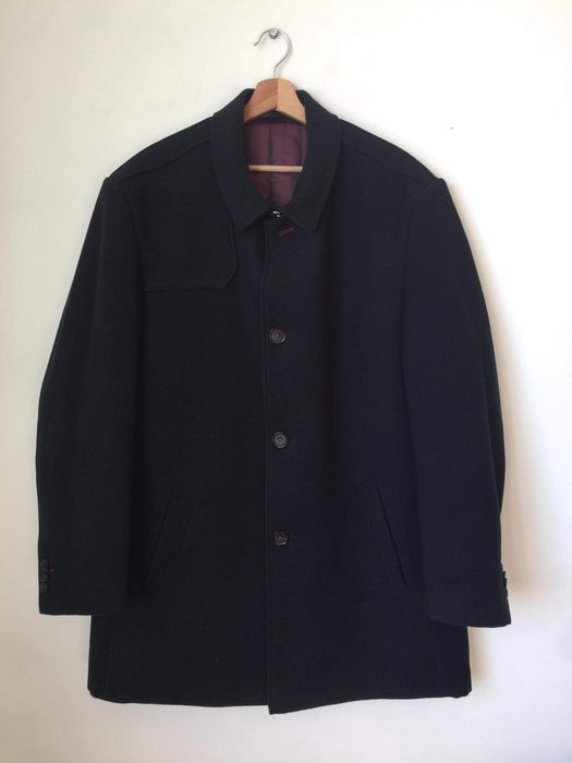 Elegancki męski krótki płaszcz