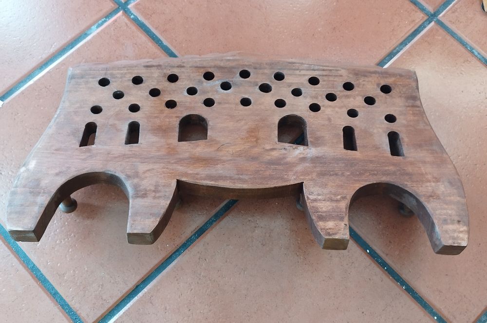 Bengaleiro - cabide de parede em madeira maciça