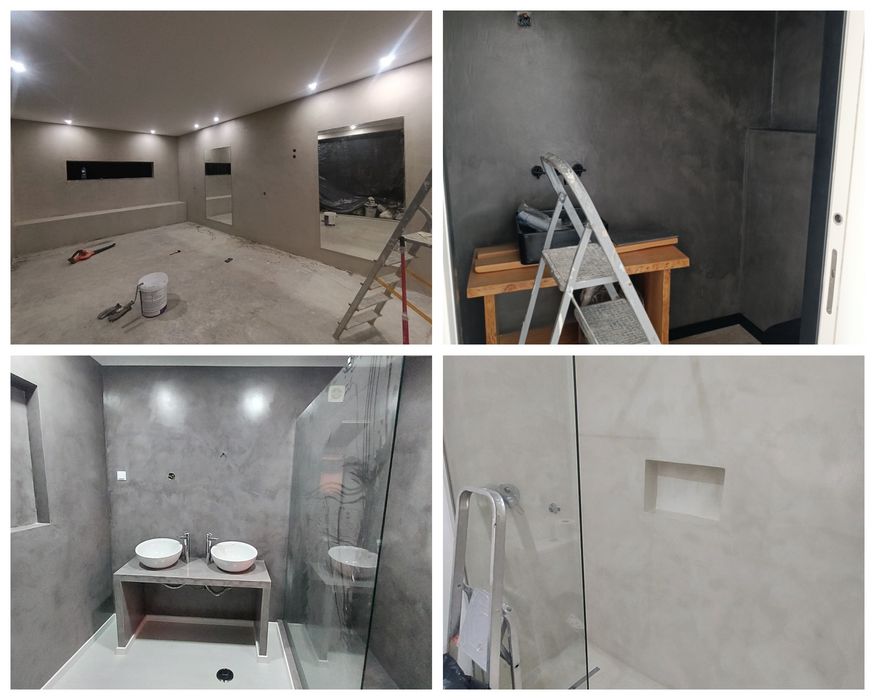 Microcimentos/Epoxy/Vitrificação de betão/ Pinturas int/ext,ucretes