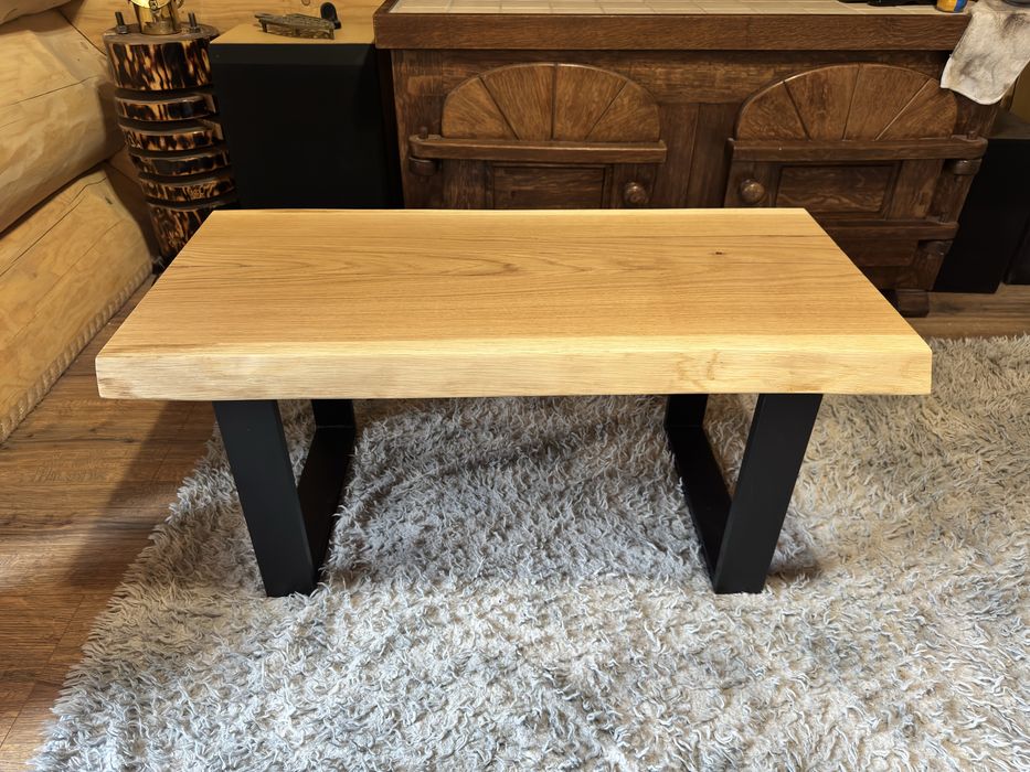 STOLIK Kawowy Dębowy Monolit Live Edge PROMOCJA!