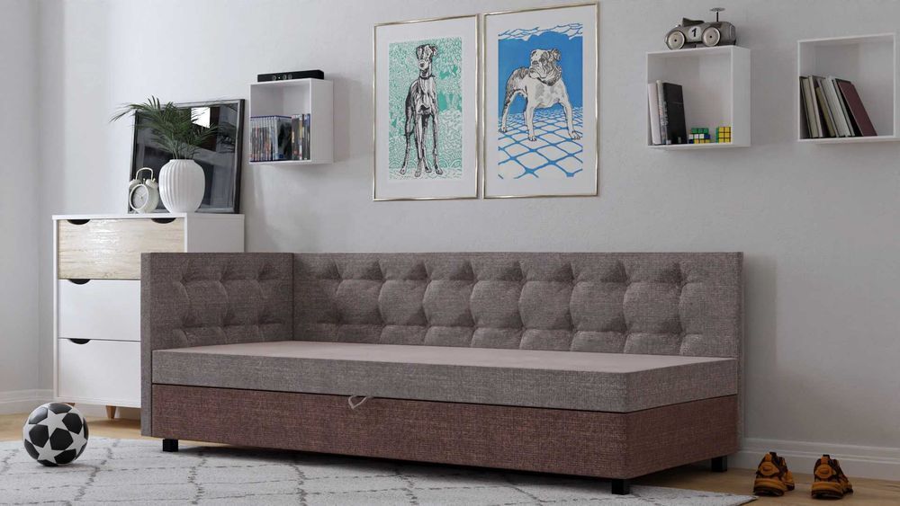 Sofa tapczan młodzieżowy NOWY 80/195 z pojemnikiem