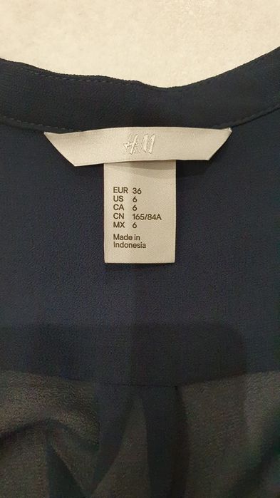 Bluzka granatowa HM H&M S 36