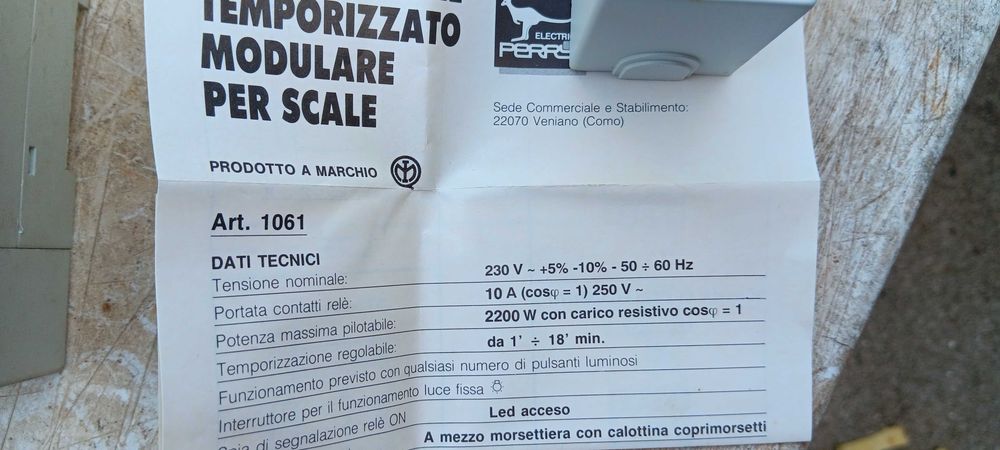 Temporizador de luz de escada