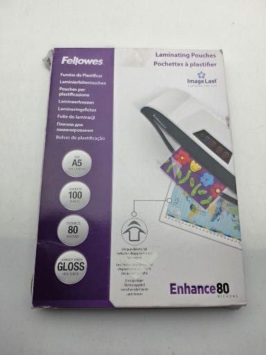 Folie do laminacji Fellowes ImageLast A5 80 mikronów, 100 sztuk.