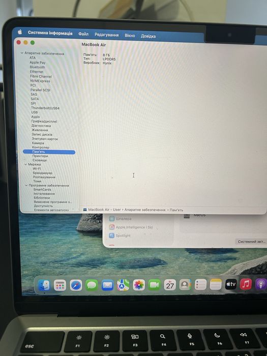 Apple MacBook Air M2, 2022 р. SSD 256 gb