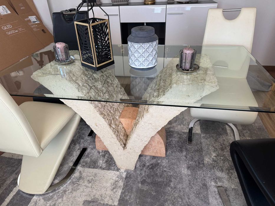 Mesa Sala de jantar imitar Pedra