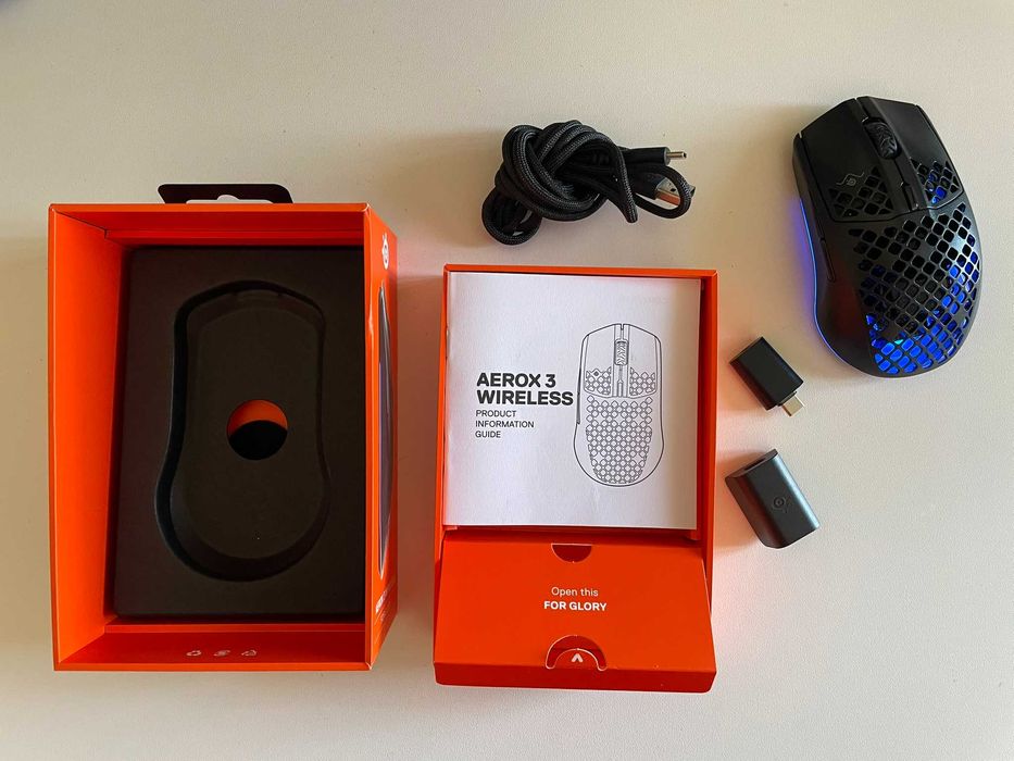 SteelSeries Aerox 3 Wireless Onyx - Wireless Gaming Mouse