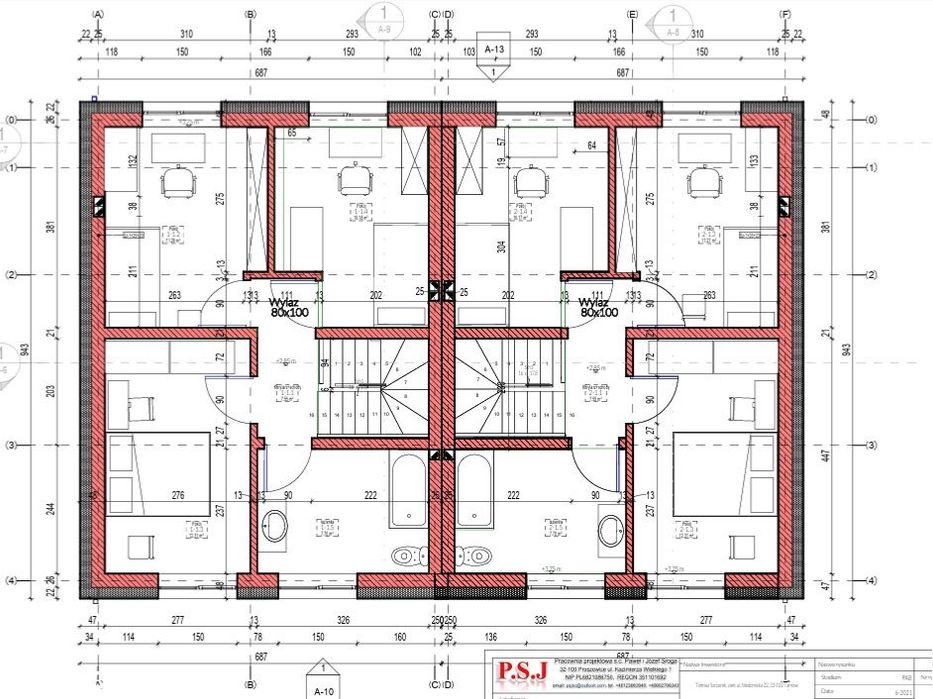 Mieszkanie 95m2 z czterema pokojami, strychem 42m2 i działka 4,3ar