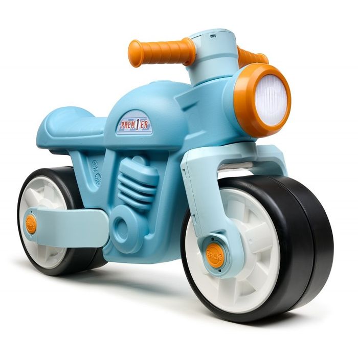 Falk Jeździk Biegowy Ciche Koła Motor Retro Niebieski 1+
