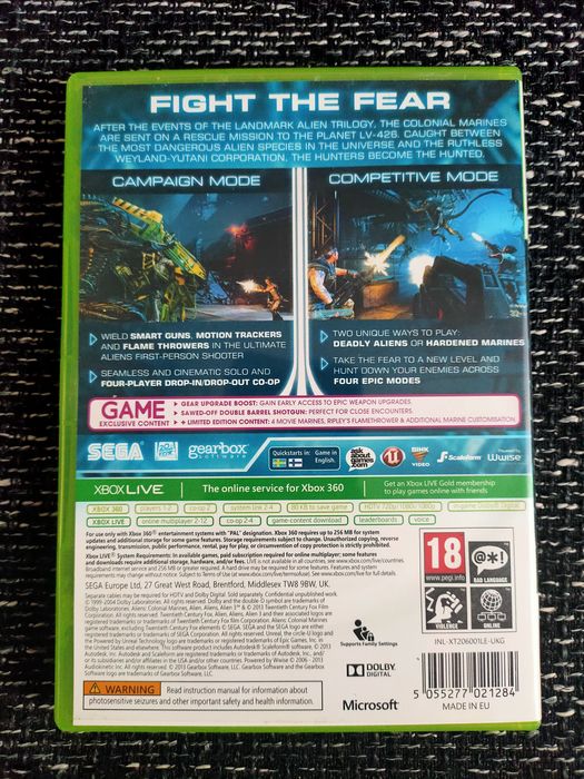 Alien colonial marines Xbox 360