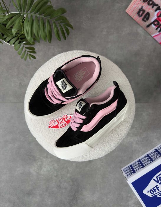 !SALE! Vans KNU Skool Black/Pink 36 37 38 39 40 41 ванс розові