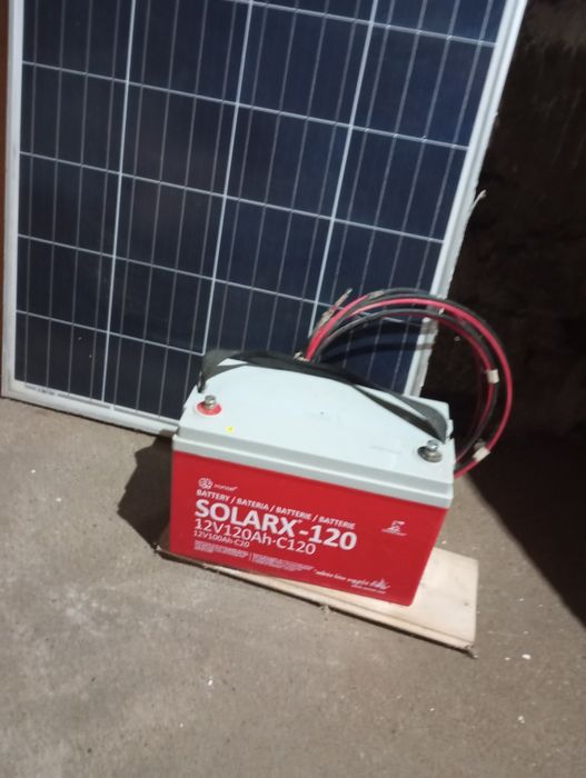 1200 solar panel with battery and tv