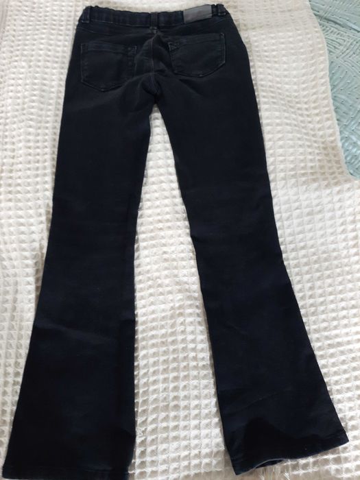 Spodnie czarne jeans dla dzieci 128
