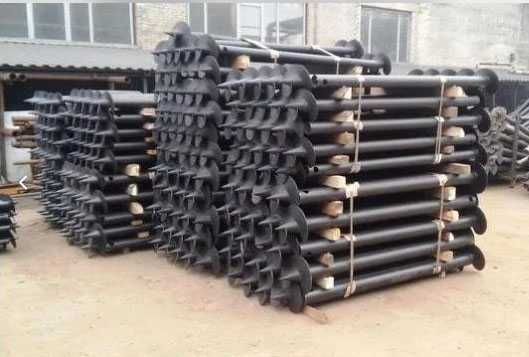 Геошуруп, палі, сваи винтовые, монтаж, сваї гвинтові, фундамент