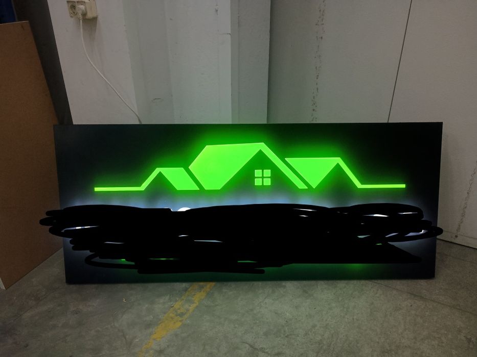Kaseton reklamowy LED duży 190x80x4 cm