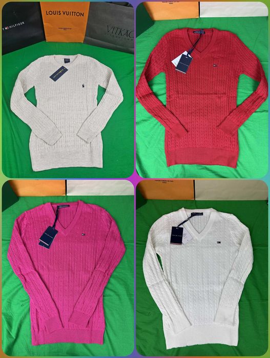 S- XL Premium Swetry Damskie Ralph Lauren Swetr tommy Wyszywane HIT