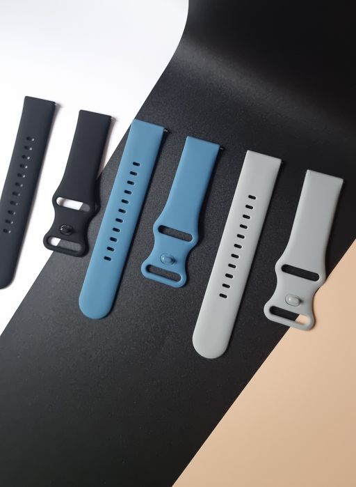 Pasek 3× silikonowy 22 mm do Samsung,Huawei Watch, Amazfit