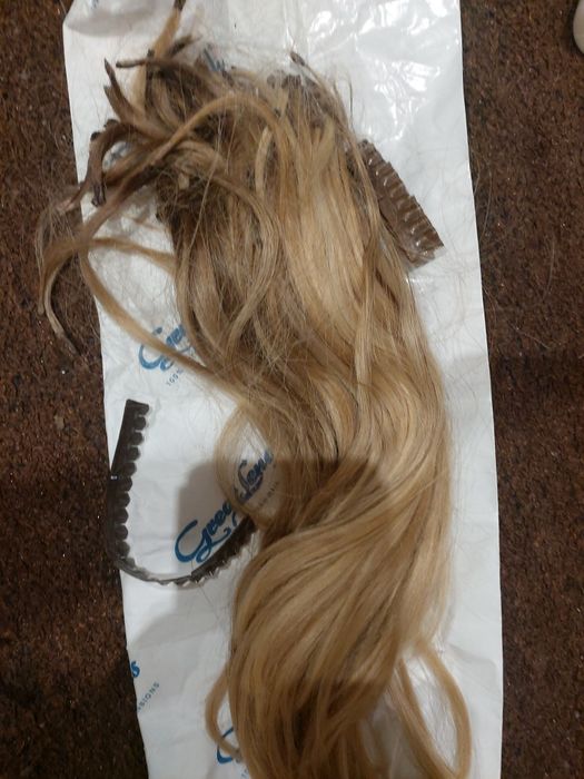 Extensoes de cabelo natural greathlengs, loiro