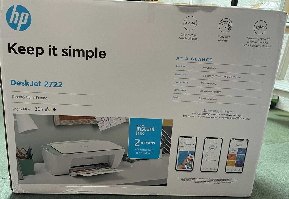 Impressora - HP Deskjet 2722 - como nova