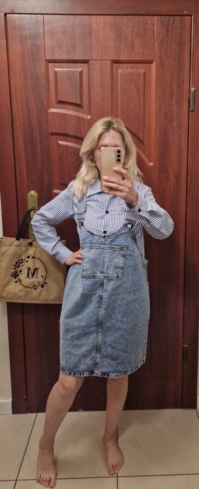 Сарафан комбінезон джинсовий