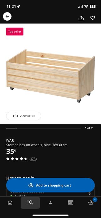 Caixa de arruamção IKEA IVAR