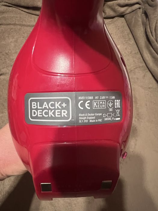Авто пилосос акб Black Decker NVB115 3.6v-1.5ah