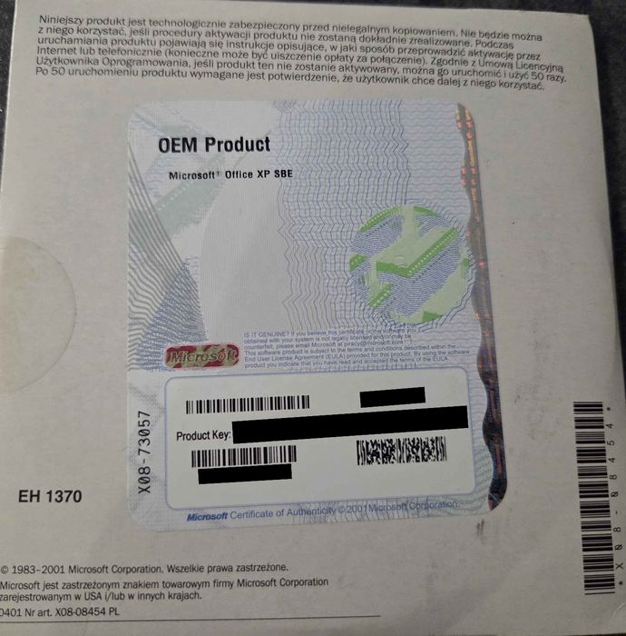 Microsoft Office XP Small Business (wersja 2002) - Płyta CD