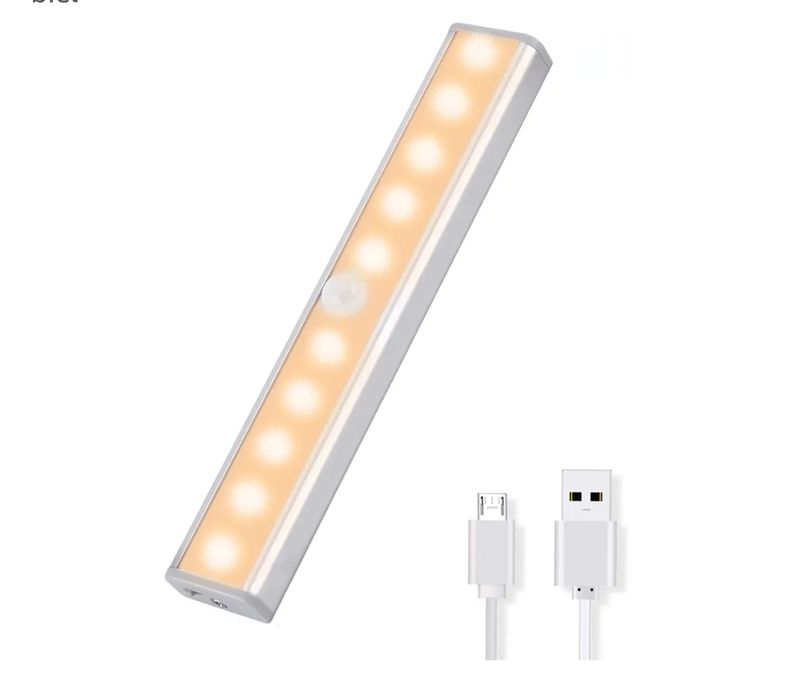 Oświetlenie szafki LED z czujnikiem ruchu,