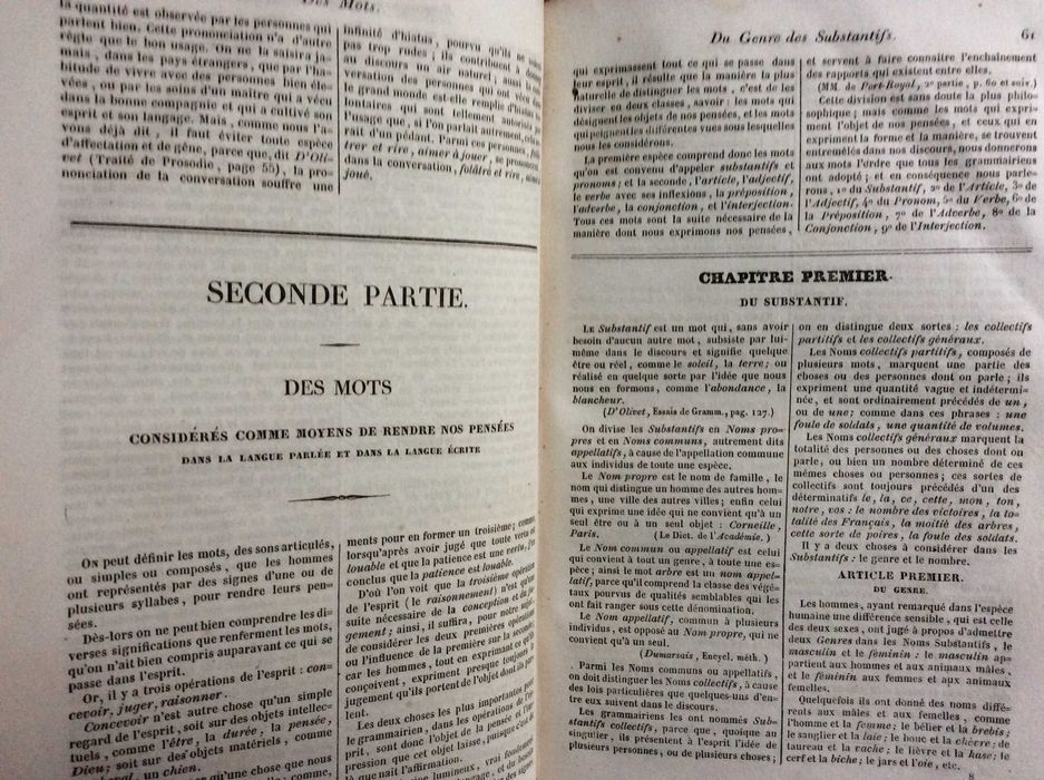 Grammaire des Grammaires, ou Analyse Raisonnee... 1838. Raro