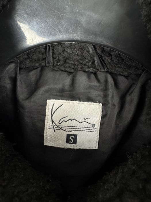 Karl Kani czarna kurtka pikowana ocieplana puffer miś baranek M