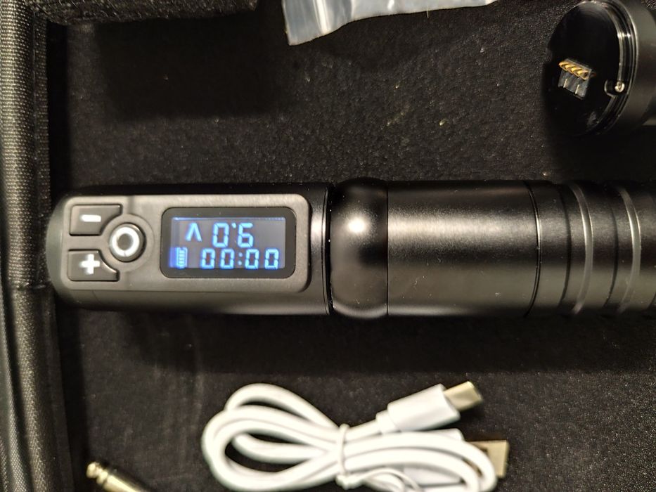 Zestaw do tatuażu: Maszynka bezprzewodowa + Drukarka termiczna + Akces