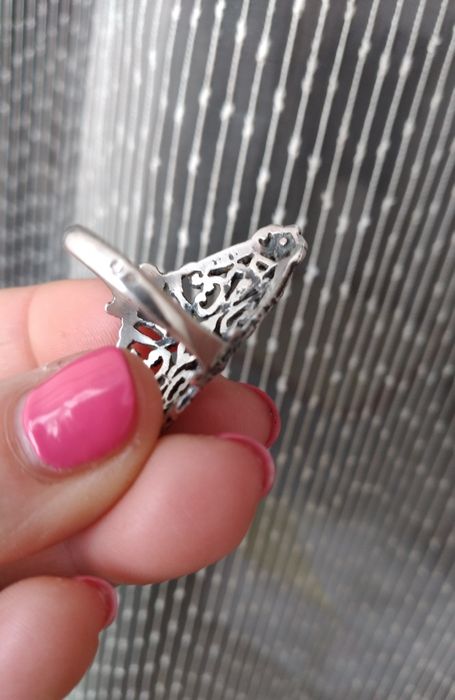 Anel em prata contrastada