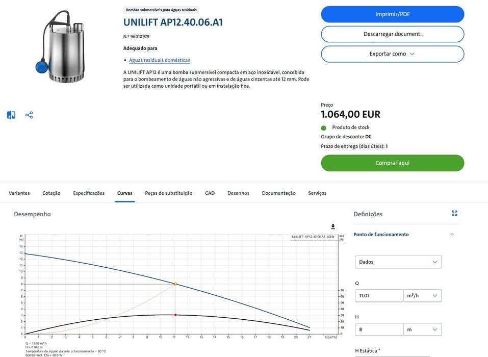 Bomba  Submersível-AP 12.40.06.A1